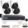 Zestaw monitoringu IP BCS Basic 4x Kamera BCS-B-EIP45VSR3(2.0) Rejestrator z dyskiem
